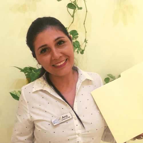 Our lovely Office Manager at Holistic BIo Spa