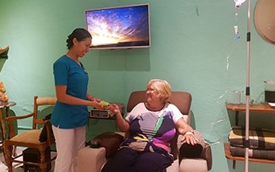 Our nurses and doctors will pamper you during your alternative cancer treatments in Mexico